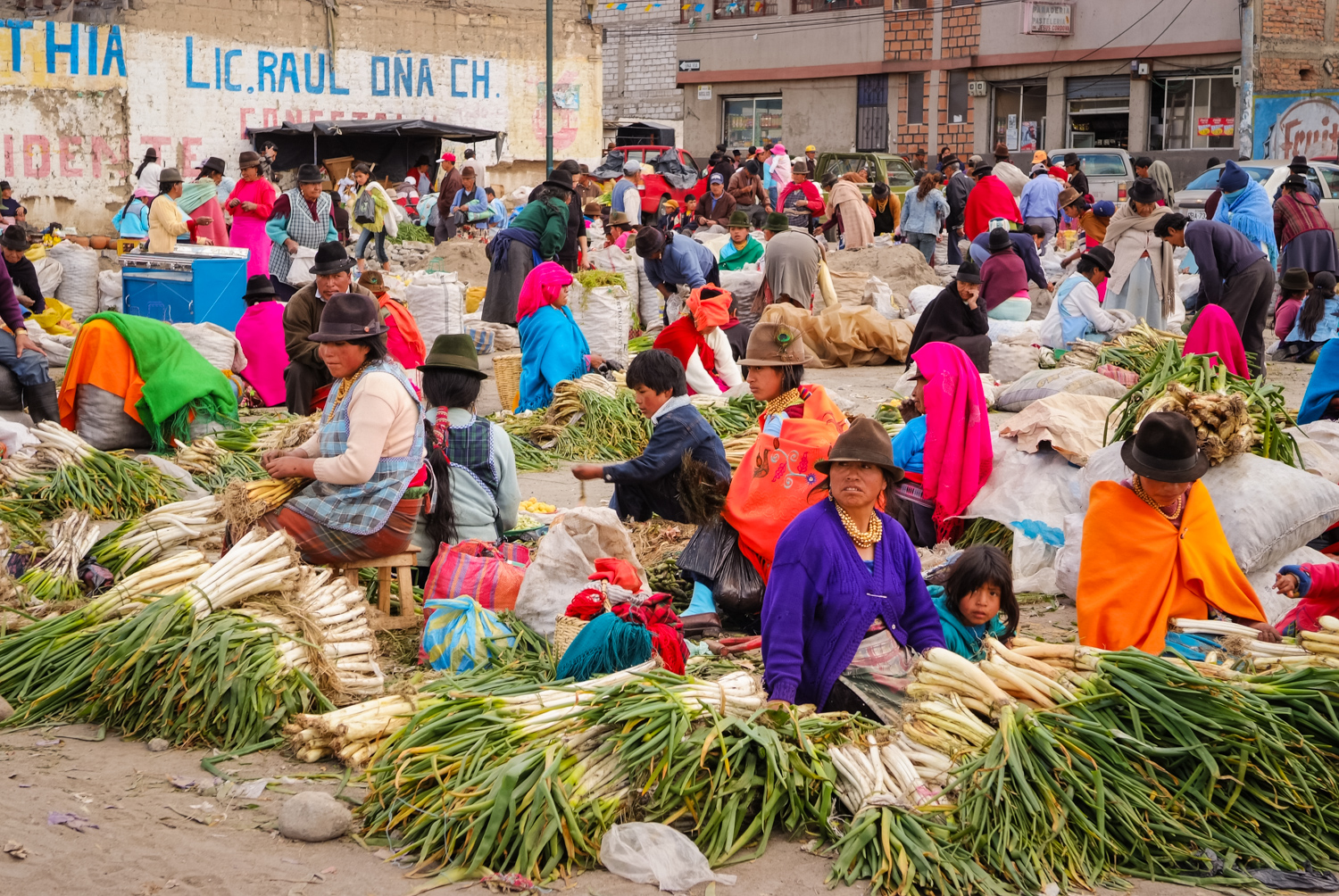 Market day at Otovalo, Ecuador